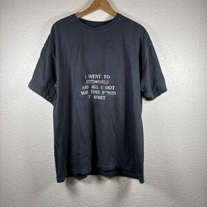 Travis Scott Cactus Jack Astroworld Wish You Were Here Men's Black XL T Shirt